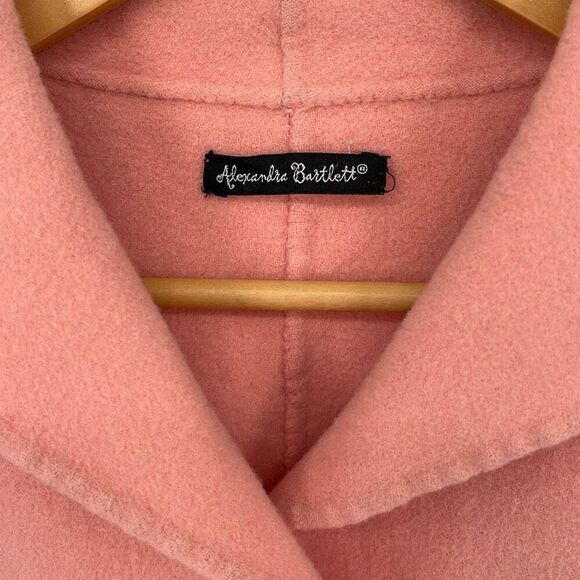 Alexandra Bartlett 100% wool short coat jacket blazer Pink Large‎ - Picture 4 of 7
